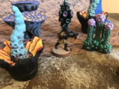 Candore Et Labore Alien terrain with guardsman advancing