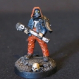 Convert or Die Necromunda civilian with wrench front