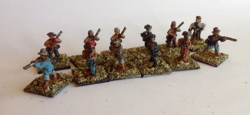 Man of Tin 15mm Pirates with muskets and blunderbusses