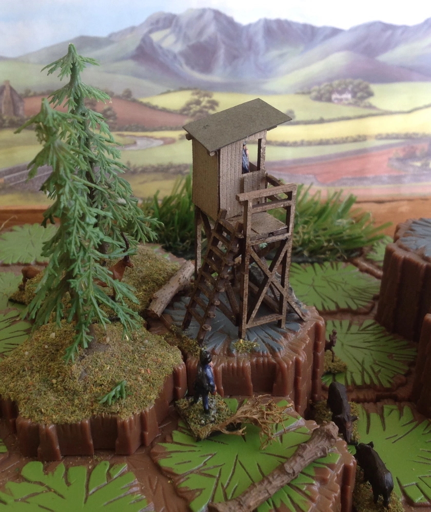 Man of Tin Border Watchtower hex diorama view from back