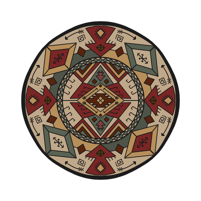 introverted hermit mandala 25 colorized